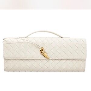 Few Moda East West Theia Clutch With Crossbody Strap - Cream NWT